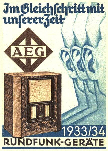 AEG Rundfunk-Gerte 1933