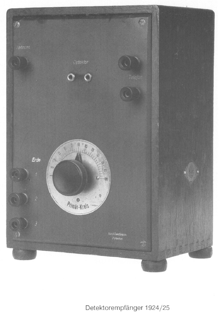 Dedektor Radioempfnger von 1924