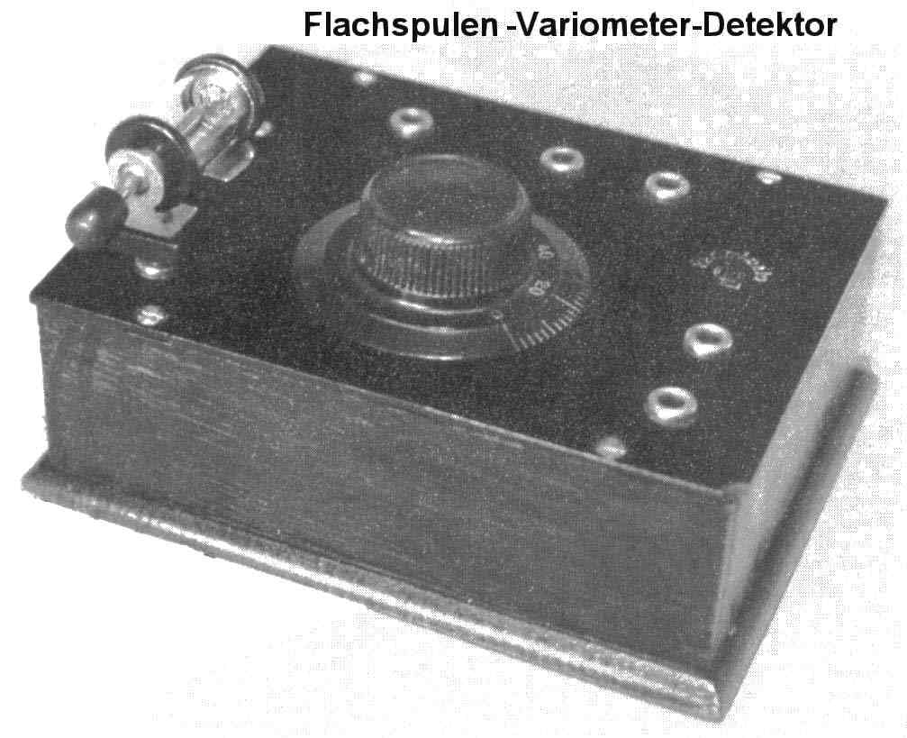 Flachspulen-Variometerdetektor-Aussenansicht.